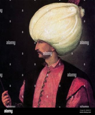 Le Portrait de Sultan Suleyman le Magnifique : Une Étude en Ornements et en Fierté Impériale !